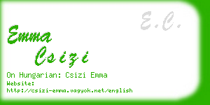 emma csizi business card